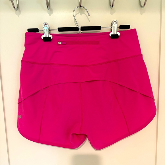 Sonic Pink Lululemon Speed Up High-Rise Lined Short 4” - size 8 - Picture 2 of 10